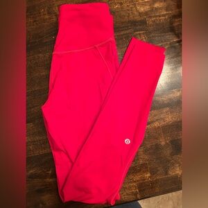 Lululemon size 4 red leggings